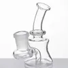 Mini Glass Bongs Water Pipe 3.3 inch waterpijp met 14 vrouwelijke gewrichts heldergroene blauwe booreilanden voor roken