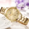 Curren Relogio feminino Women Watches Top Brand Luxury Gold Ladies assistir