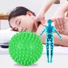 Yoga Point Massage Ball Spiky Massage Ball Stress Relief Foot Arm Neck Back Body Massage Trigger Roller Hjälp Blood Circulation Balls