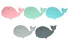 Silicone Whale Teether Tanding Toy Food Grade Silicon Chew Hängsmycke Sensory Nursing Toy Baby Chewelry Diy Craft Presenter