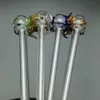 Glass Smoking Pipes Manufacture Hand-blown bongs Colorful fish straw pipe