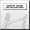 Adaptateur Dropdown pour narguilés deux tailles 14mm/18mm mâle à connecteur de joint de convertisseur pour plate-forme pétrolière en verre