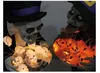 2018 Decoração de Halloween Helloween Skeleton Abóbora Lanterna 10 pcs Horror Abóbora Lâmpada Decoração de Celebrações e Eventos