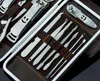 12pcs Manicure Set Pedicure Scissor Tweezer Knife Ear Pick Utility Nail Clipper Kit ,Stainless Steel Nail Care Tool Set New