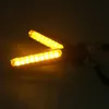 Pampsee 2 قطعة دراجة نارية بدوره مصباح إشارة مرنة 12 LED إشارات الانعطاف مؤشرات العالمي الوامض فلاشات MSX125