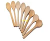 50 sztuk/partia 14.7*3cm drewniane łyżki łyżka do miodu łyżki dla dzieci Mini drewniana łyżeczka do herbaty 6 stylów do wyboru