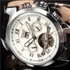 Original JARAGAR Watch Automatic Mechanical Watches Leather Tourbillon Flywheel Men wristwatch relogio masculino3965530