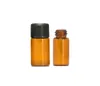 エッセンシャルオイル香水液体化粧収納ボトルダークブラウンコンテナのための500ピース3mlの琥珀色のガラス瓶の空のびん