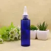 100ml 100pcs green brown empty round pointed mouth E liquid plastic container 100cc empty blue cosmetic bottles with pointed mouth303W