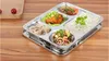 2023 Nya miljövänliga rostfritt stål Bento Lunch Box Food Container med 5 fack med stållock för vuxna och barn
