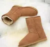 Fashion Men Women Snow Boots Real Genuine cow Leather Winter Fur Warm Women's Boot Woman Shoes1724