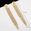 new Hot style earrings wholesale fashion metal simple circular fringe temperament ear nail fashion personality sales