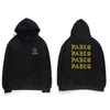 Hip Hop Boodies Mężczyźni Czuję się jak Pablo West Streetwear Blushirts Letter Print Hoodie Club