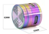 Diamètre 63 MM en alliage de zinc quatre couches couleur éblouissante fenêtre latérale signal dent couverture transparente plus lisse