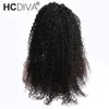 Perucas de cabelo humano front de renda para mulheres negras 150% densidade peruana cabelo virgem profundo onda kinky encaracolado 360 lace perucas frontais barato bom hcdiva