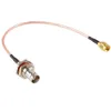 RF Coaxial Coax Cable Assembly SMA Man till BNC Kvinna Bulkhead RG316 Koaxialkabel