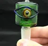 Nueva cabeza de burbuja de ojo de color torcido, Bongs al por mayor Tubos de quemador de aceite Tubos de agua Tubos de vidrio Plataformas petroleras Fumar 18 mm