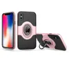 Телефон Case для iPhone X Case Kickstand палец кольцо магнитные держатели для iPhone 8 7 6 Case ТПУ PC ультра тонкий задняя крышка