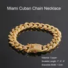 Mężczyźni Kobiety Hip Hop Miami Cuban Link Bransoletki łańcuchowe Solid Copper Casting Micro Cubic Cyrkonu Zapięcie Iced Out Punk Bling Jewelry 7 "/ 8" / 9 "12mm