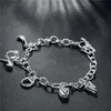 Horseshoe Bracelet sterling silver plated bracelet ; New arrival fashion men and women 925 silver bracelet SPB074