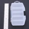 5 Compartments Transparent Angelgerät Boxen Fliegenfischköder Löffel Haken Köder-Anschluss-Speicher-Fall-Gerät-Kasten 15.5 * 9 * 3.3cm