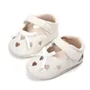 Yeni doğan kız bebek deri sandaletler yürümeye başlayan çocuk prewalkers yaz çocuklar yumuşak beşik taban ayakkabıları kızlar ilk yürüyüşçüler ayakkabı