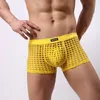 cueca masculina cueca boxer moda homem boxer de malha bonito calcinha sexy para menino gay masculino curto sob desgaste rede arrastão