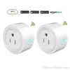 Round Mini 10A 1200W Round Shape WiFi Smart Wifi Electrical Sockets Timer Remote Control Power Timing Smart Socket Switch