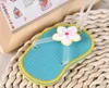 100pcs Flip Flop Shape Bagaglio Tag Tronco Carte Striscia Valigia Etichetta Borse Etichette Accessori da viaggio Festa di nozze Souvenir Carino sli