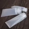 15 ml 30 ml 50 ml de plástico transparente loção macia tubos frascos Recipiente de amostra fosco vazio cosméticos recipiente de creme LX1174