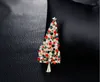 Broches d'arbre de Noël de haute qualité avec cristal pour femmes, hommes et enfants, cadeau de joyeux Noël, badge en strass, mode entière J4368311