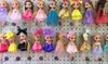 Princess Wedding Doll Backpack Keychain Keyring Pendants Charm Toy throw favors Children Kids Gifts baby dolls 18cm