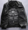 affliction men vintage genuine leather jackets Letter A back American customs 73 motorcycle leather jacket