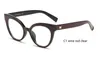 Ccspace damer retro glasögon ramar elegant katt öga kvinnor märke designer kvinnliga optiska glasögon mode eyewear 45143