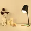 Nórdic simples lâmpada de mesa criativo personalidade de ferro mesa luz escritório leitura lâmpadas lâmpadas de lâmpadas de cabeceira cor rosa luzes modernas