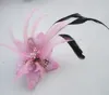 Accessoires de cheveux de mariée de mariage Plume Corsage coiffure casque Pinces à cheveux broche Fascinator broche Fleur Corsage Broche Broche Bande De Cheveux Clip