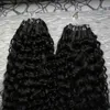 Mongolian Kinky Curly Micro Ring Hair Extensions Double Drawn Virgin Brasilian Remy Hair Kinky Curly 200g Human Micro Loop Hair Extensions