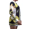 Nuove camicette da donna di moda 2018 Camicie eleganti a maniche lunghe Top Blusas Bottoni Camicetta casual stampa vintage Camicetta Chemise Femme