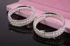 caliente nuevo Dos filas de diamantes 1 hilera de perlas pulsera incrustaciones de perlas moda clásica de diamante exquisita elegancia