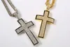 Neue Heiße Hip Hop Schmuck Gold/silber Überzogene Volle Kristall Kreuz Pendent Halskette Religion Männer Schmuck Zubehör Christentum Geschenke