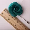 Eco-Friendly 20pcs / lot Mejor hombre novio Boutonniere Paño Rose Flor Hombres Ojal Body Party Prom Hombre Traje Corsage Pin Broche