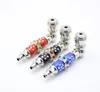 European and American popular Mini cigarette holder with metal pipe length 85mm multi colored bead mounted diamond smoke