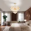 Modern Glass Chandeliers Lights Fixture LED Lights Gold Chandelier Home Living Room Glass Balls Hanging Lamp 3 White Light Color Dimmable