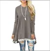 Women Long Sleeve Tunic Top Loose Fit Flare T-Shirt Tunic Tops Pullover Sweater For Leggings 8 Colour Select Size (S-2XL)