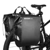 ROSWHEEL 내수성 자전거 뒷좌석 랙 가방 Pannier 20L 대용량 걸기, 다양한 여행 필수품을 휴대 가능