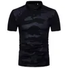 2018 Brand Clothes Mens Polo Shirt Cool Camouflage Printing Top Shirt for Male Comfort Breath Turndown Collar Men Polos8396864