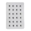 18MM Snap Button Stand Display 10 Colors Black Leather Snaps Display for 24 PCS Jewelry Holder