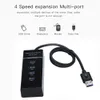 High Speed Mini 4 Ports USB 3.0 Hub Splitter Expansion For Computer Notebook Laptop PC Macbook Portable USB-HUB Adapter FAST SHIP