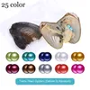 Ronde Oyster Twins Pearl 6-8mm Nieuw 27 Mix Color Big Freshwater Gift Diy Natural Pearl Loose Bead Decorations Vacuüm verpakking Groothandel
