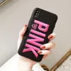 Pink Letter Impression de TPU TPU CASE THELLE ÉTABLANT 3D BROBT RETOUR BACK COUVERTURE DES COVERS POUR IPHONE X 8 7 6 PLUS GIRLE